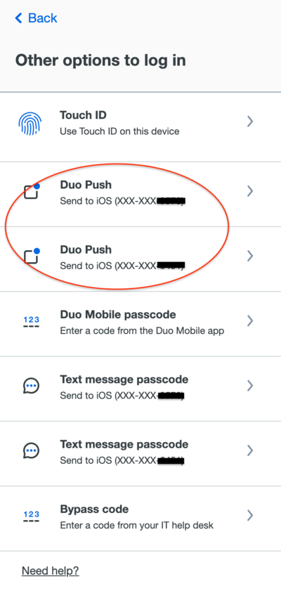 Other Options Screen Other Options Screen