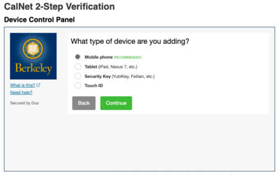 What type of device are you adding? Device Control Panel